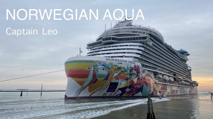 NORWEGIAN AQUA Cruise ship arrive in Venice after sea trials….