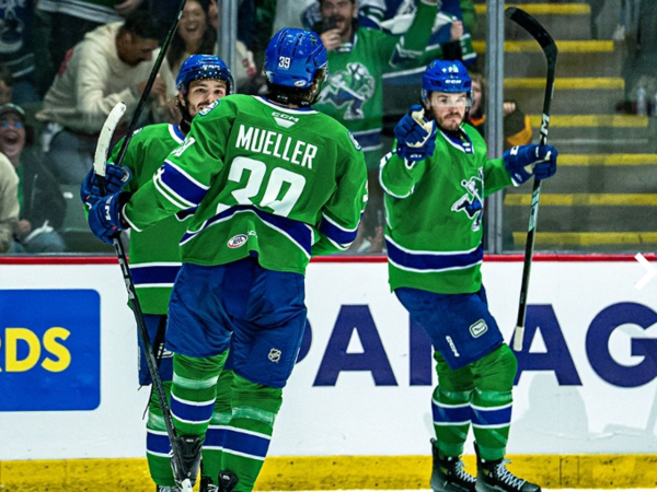 Abbotsford Canucks take 2-0 series lead as Šilovs earns 5th playoff shutout….