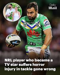 NRL player who became a TV star suffers horror spinal injury….