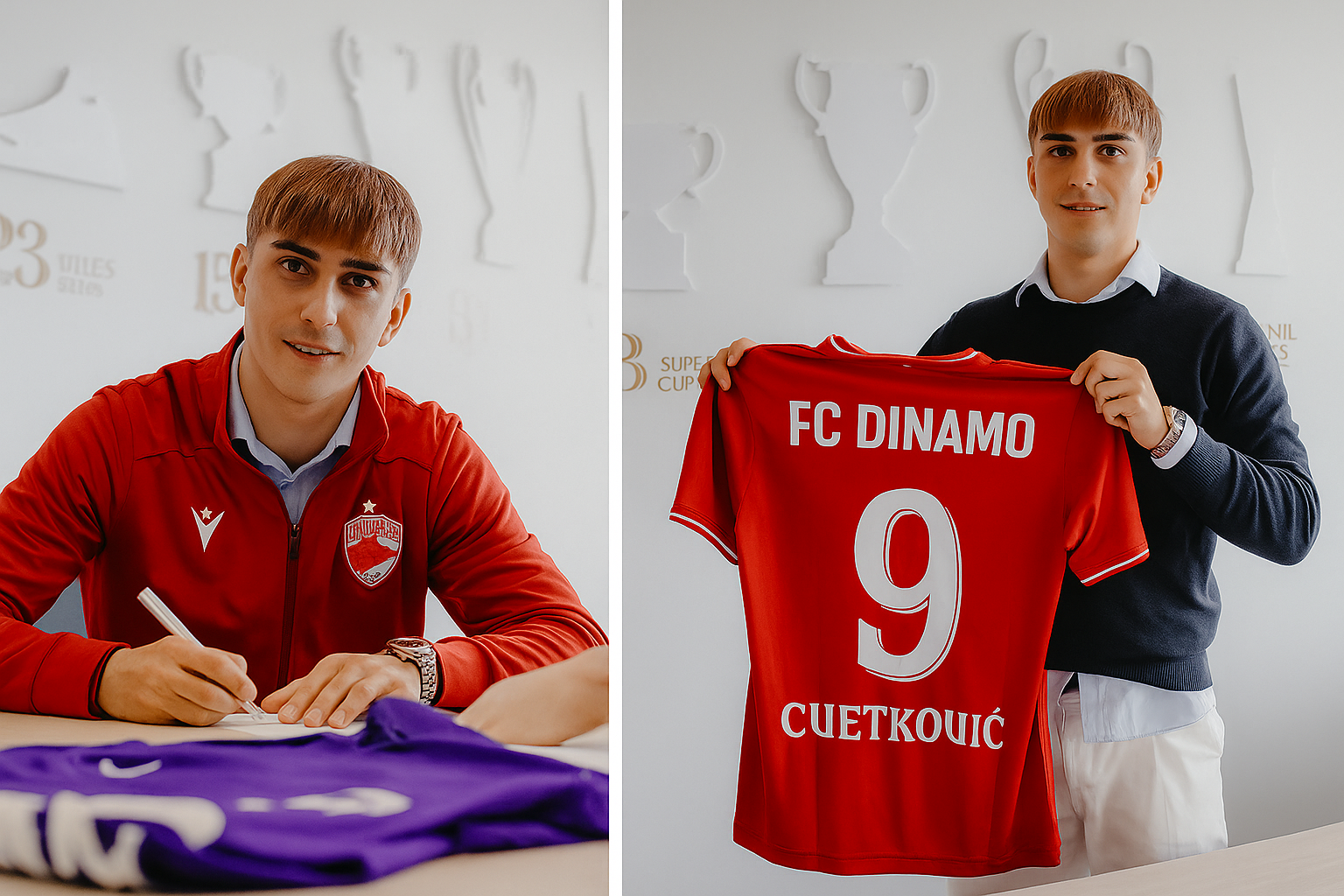 Stiri de Ultima:Lovitură neașteptată pe piața fotbalistică: Atacantul Mihajlo Cvetković de la Cukarički a semnat un contract valabil patru ani cu FC Dinamo București, după ce a…”