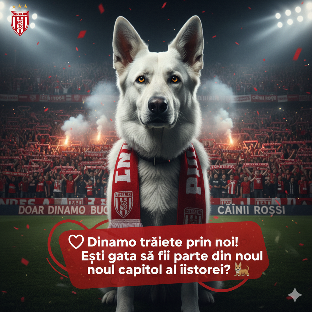 ❤️ Dinamo trăiește prin noi! Ești gata să fii parte din noul capitol al istoriei…..