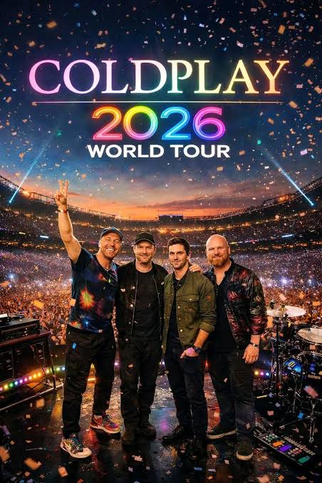 Exclusive: The due dates and venues of Coldplay’s 2026 concert are unveiled, sending fans into frenzy…….