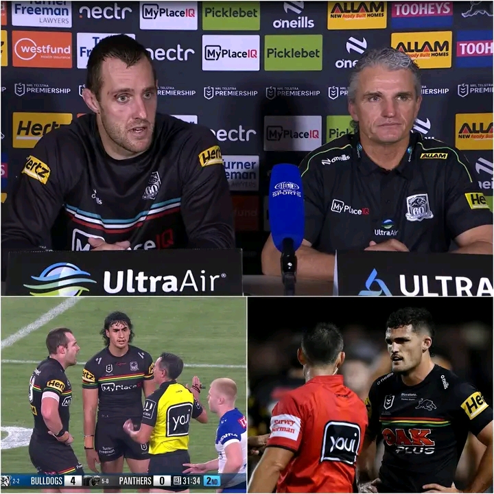 BREAKING NEWS: The NRL has launched a major investigation after the entire five-person refereeing team from Thursday night’s Penrith Panthers vs Canterbury-Bankstown Bulldogs match was stood down.  Officials have identified several controversial decisions that appeared to consistently go against the Panthers during their 32-16 defeat. The suspension comes amid growing claims of inconsistent officiating that may have influenced key moments in the game.  Following the shock loss that ended Penrith’s unbeaten run, head coach Ivan Cleary was clearly furious on the sidelines. In a tense post-match moment, he delivered a short, icy six-word message that has since exploded online, angering Panthers fans and sparking a huge wave of backlash across social media.