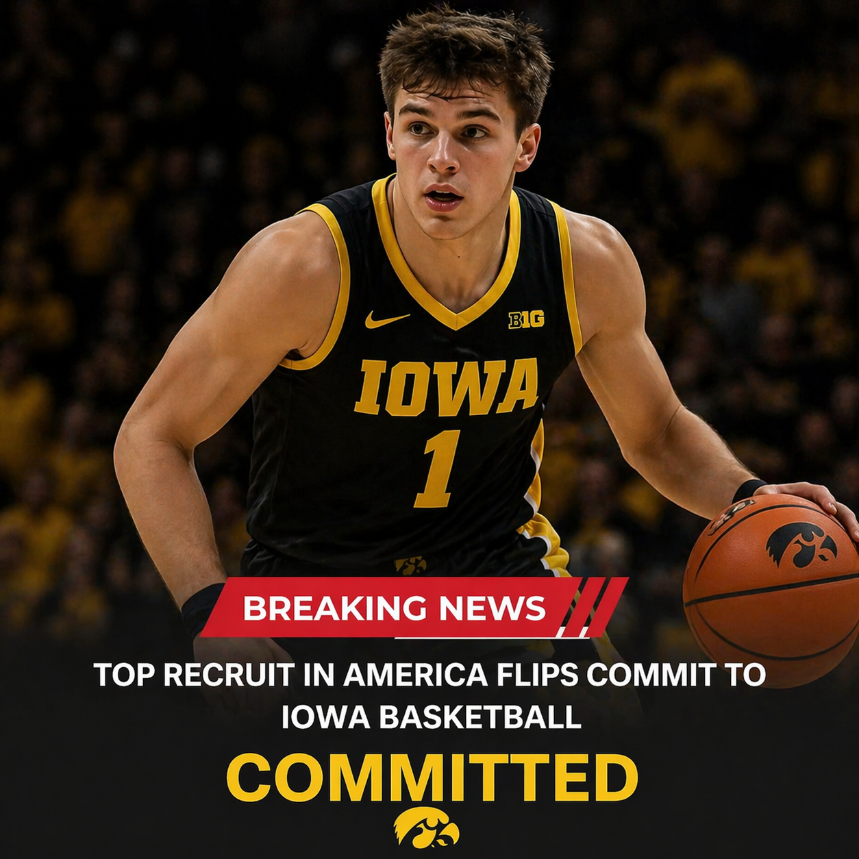 Nobody saw this coming:  5-star shooting guard has just made a shocking last-minute flip… and the Iowa Hawkeyes men’s basketball team is now in the spotlight…….