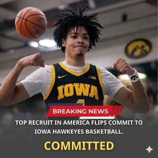 Breaking News: The nation’s No. 1 star player has officially committed to the Iowa Hawkeyes men’s basketball program, adding significant talent to their roster and……..